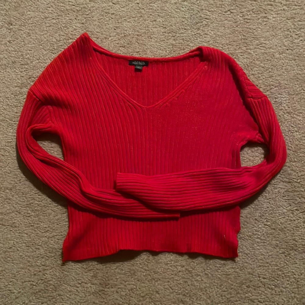 Red wolf fable sweater